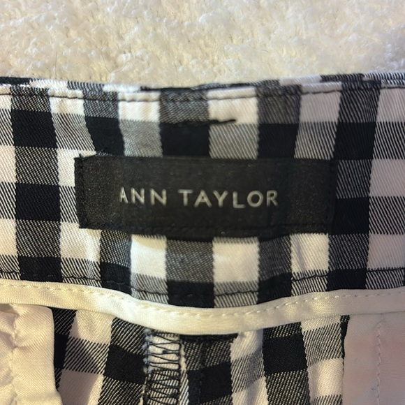 Ann Taylor gingham cottagecore preppy cropped dress pants. - Picture 7 of 12